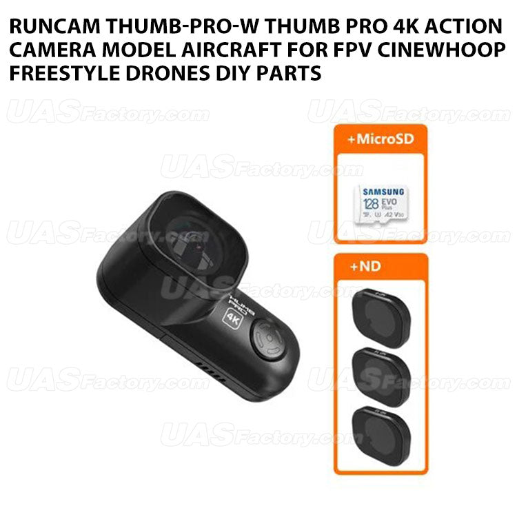 RunCam THUMB-PRO-W Thumb Pro 4K Action Camera Model aircraft for FPV Cinewhoop Freestyle Drones DIY Parts