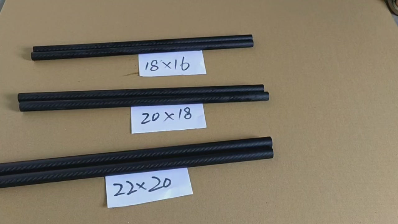 1pcs 3K Carbon Fiber Casing High Composite Hardness Material Length 1000mm Twill Matte For Drone Accessories Fishing Rod Telesco