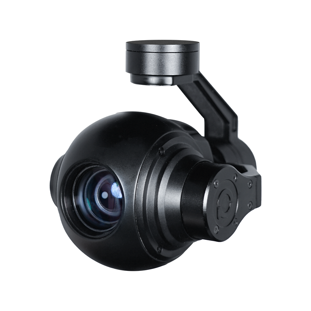 Q10N-rotor craft gimbal 3 axis drone camera IP output Q10N with unlimited yaw rotation and 10x optical zoom