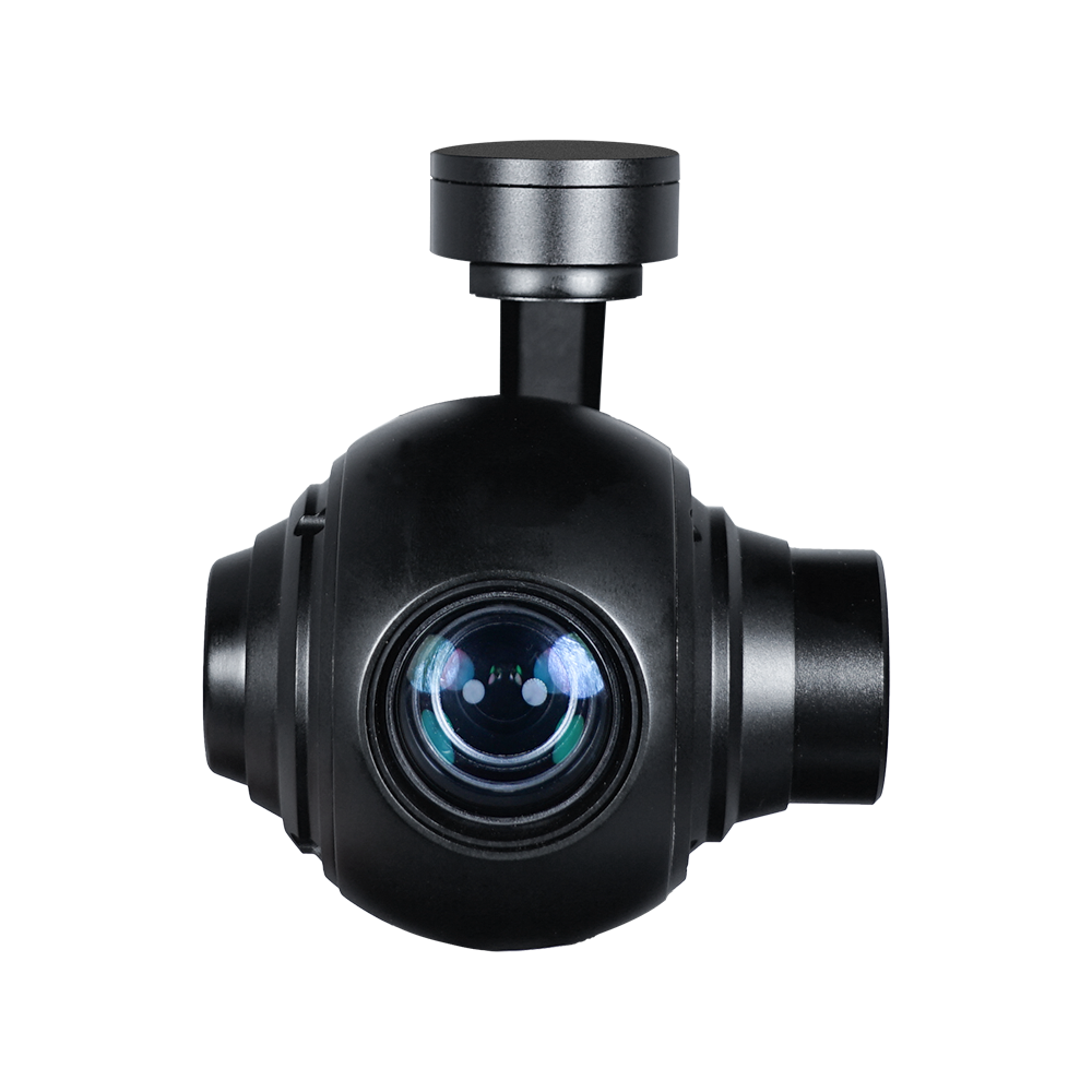 Q10N-rotor craft gimbal 3 axis drone camera IP output Q10N with unlimited yaw rotation and 10x optical zoom