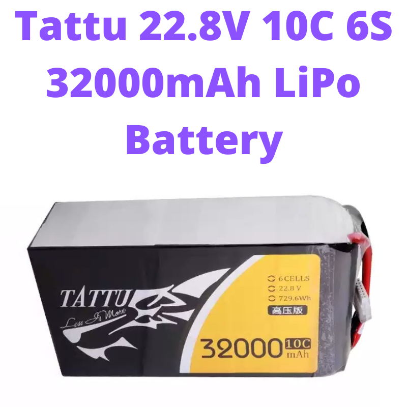 Tattu 22.8V 10C 6S 32000mAh LiPo Battery