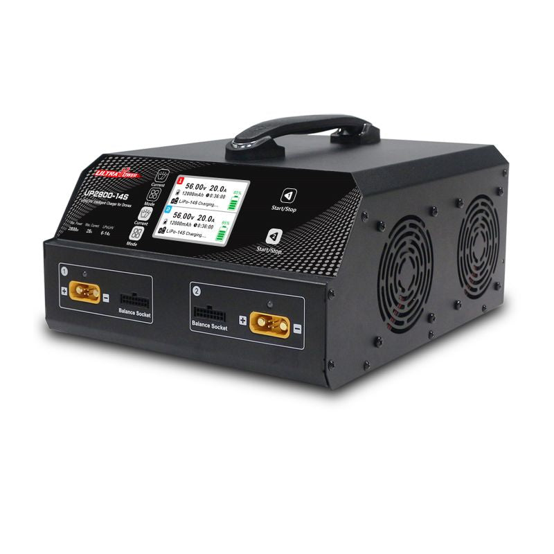 UP2800-14S 2X1400W 28A 6-14S LiPo/LiHV Battery UAV Drone Charger