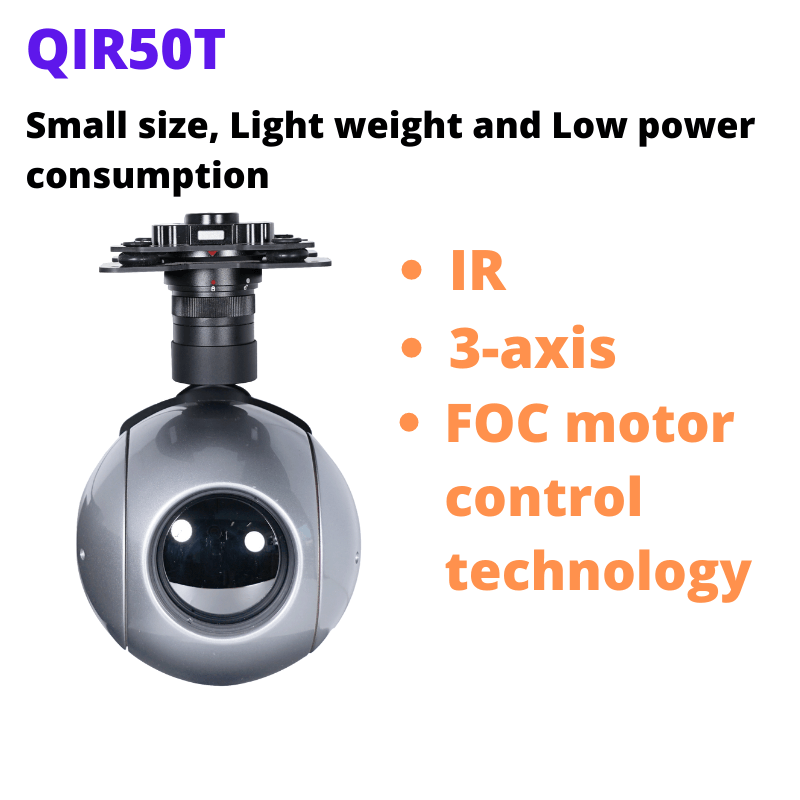 QIR50T 50mm infrared thermal payload for surveillance and inspection