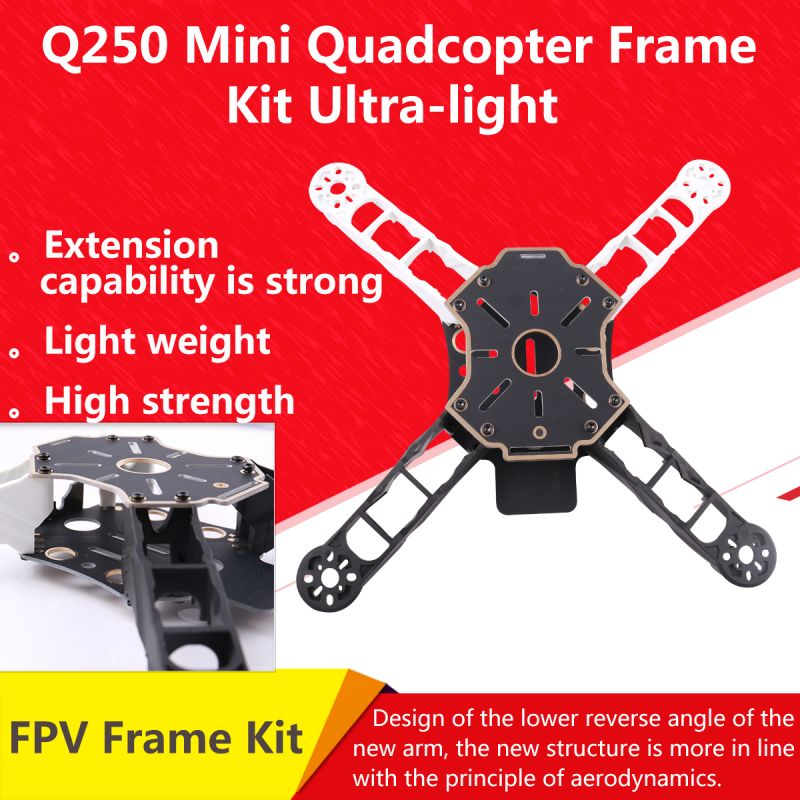 New FPV Racing Drone Frame HMF Totem Q250 Mini Quadcopter Frame Kit Ultra-light High Strength Quadcopter Frame