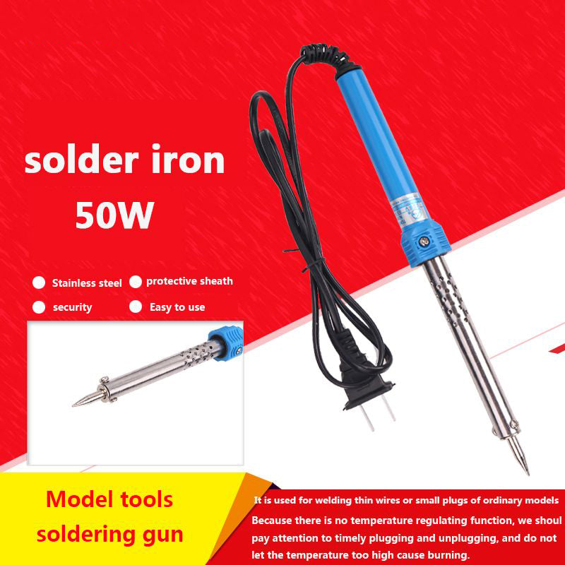 cz 220V 50W Pencil Welding Tip Electric Soldering Iron Heating Tool Hot solder Heat Repair Tools with Anti-scald Handle