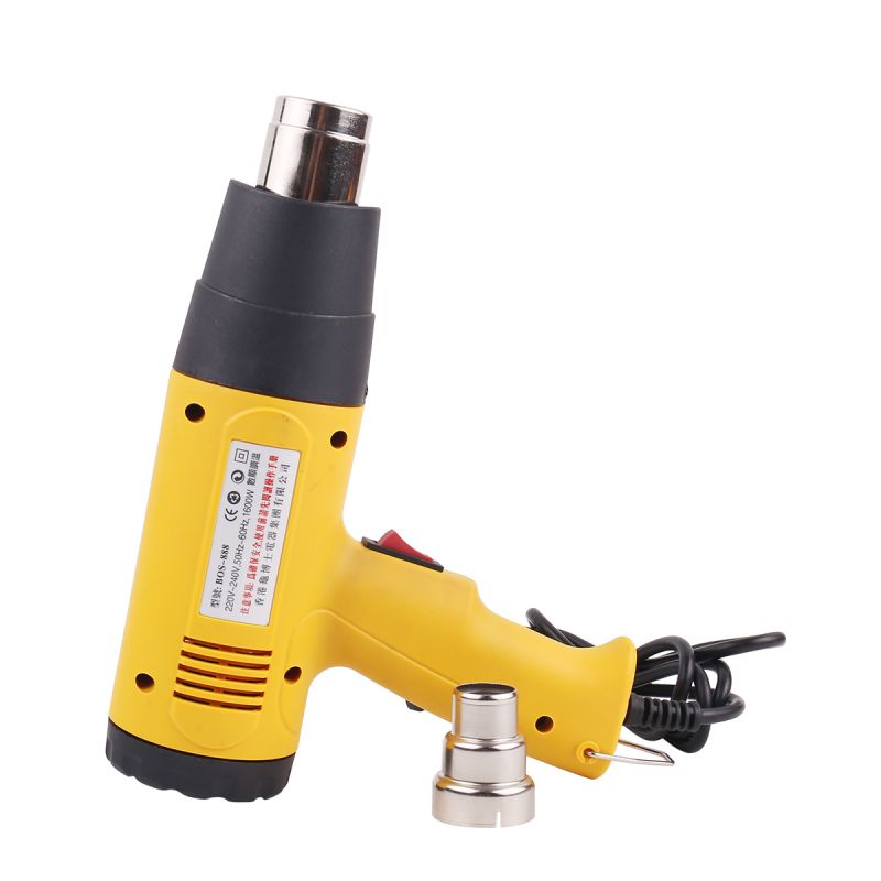 1600W AC220 Digital Electric Hot Air Gun Temperature-controlled Building Hair Dryer Heat Gun Soldering Tools Adjustable+ Nozzle