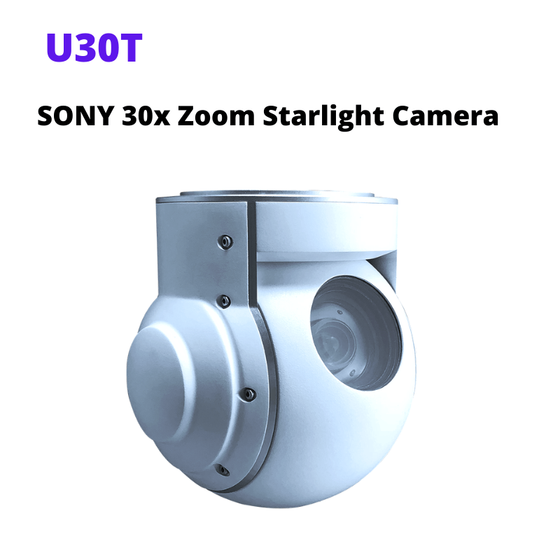 U30T single sensor 30x optical zoom object tracking PTZ camera for UAV/drone