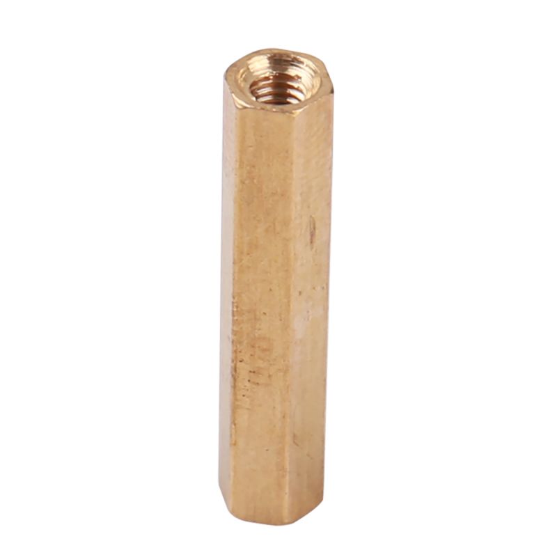 10pcs M3 x 25mm+6mm Male to Female M3 Brass Pillar 25mm Length Model UAV Spare Parts Isolation Column Support Fixing