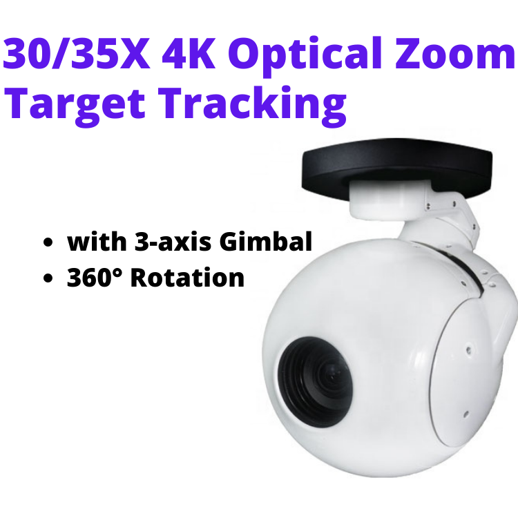 30/35X 4K Optical Zoom Camera with 3-axis Gimbal