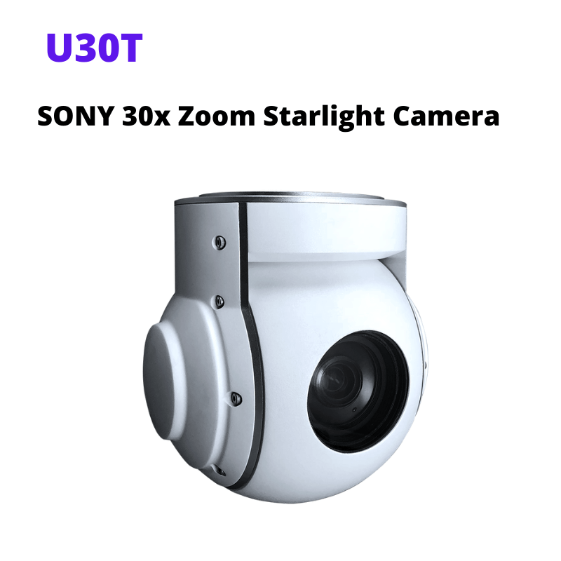 U30T single sensor 30x optical zoom object tracking PTZ camera for UAV/drone