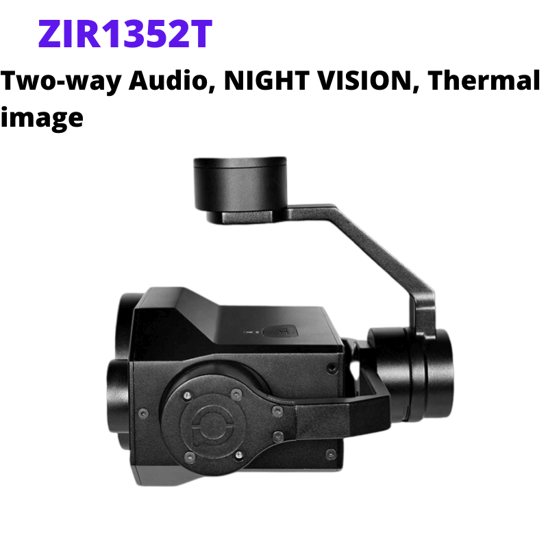 ZIR1352T Dual IR thermal Sensor Gimbal Camera with 4x optical zoom 13mm 52nm lens for drone with thermal camera