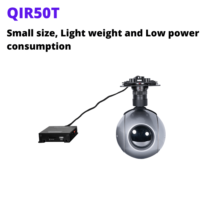 QIR50T 50mm infrared thermal payload for surveillance and inspection