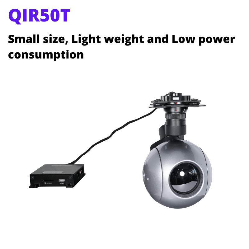 QIR50T 50mm infrared thermal payload for surveillance and inspection