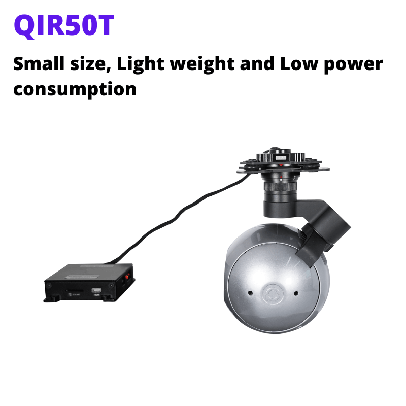 QIR50T 50mm infrared thermal payload for surveillance and inspection