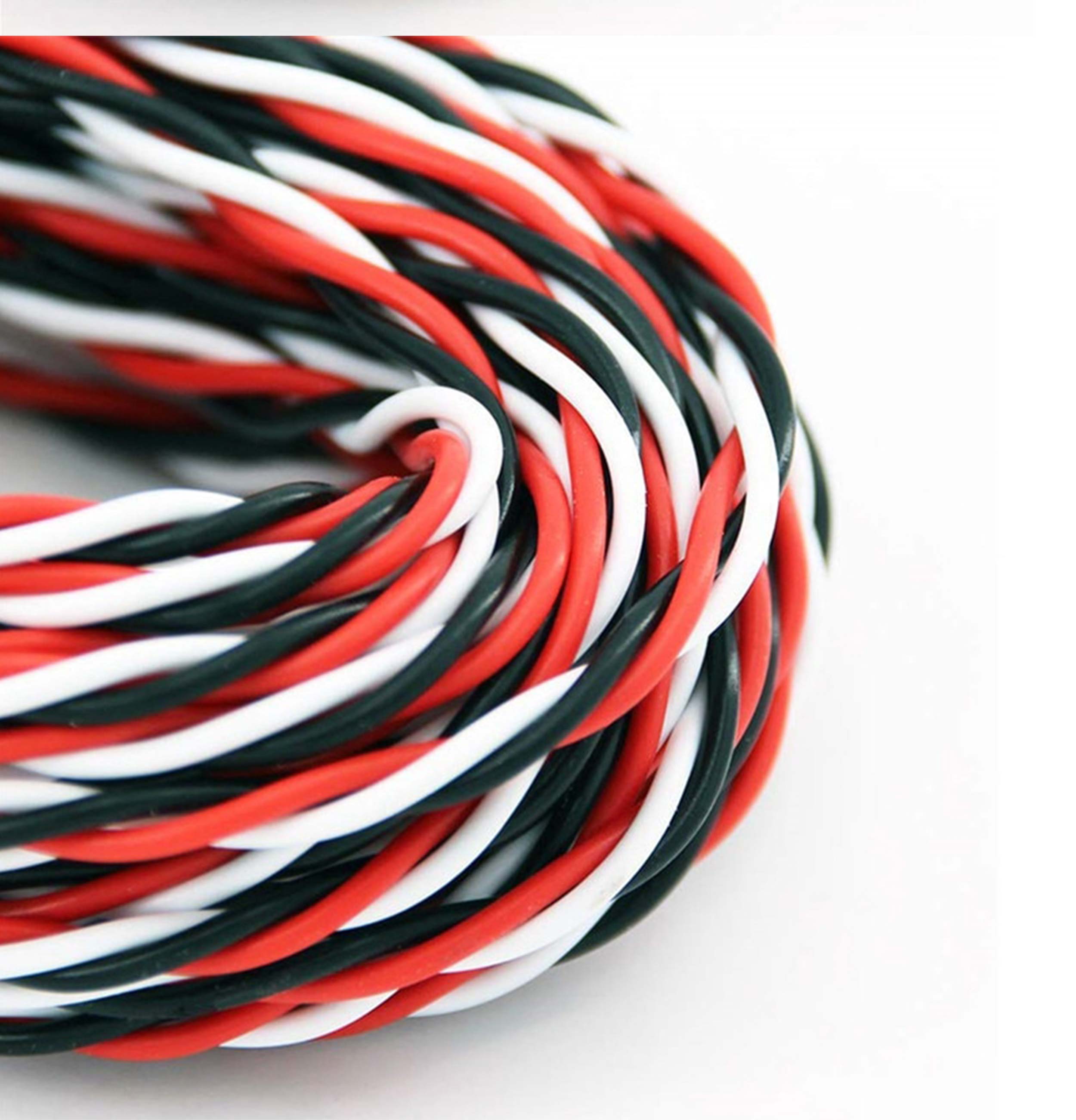 5M 22AWG/26awg 30/60 Core 3 Way Servo 16 Feet Extension Cable JR Futaba Twisted Wire Lead For RC Airplane Accessories