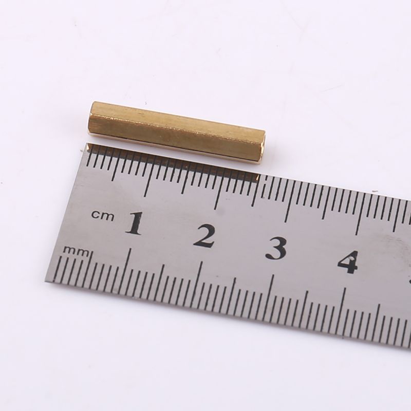 10pcs M3 x 25mm+6mm Male to Female M3 Brass Pillar 25mm Length Model UAV Spare Parts Isolation Column Support Fixing