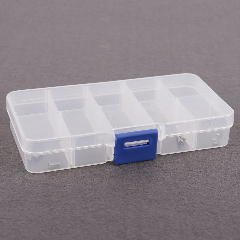 Model Storage box Banana Head Small Parts Box 8 or 10 Slots Cells Hardware Fittings Toolbox Square and Round