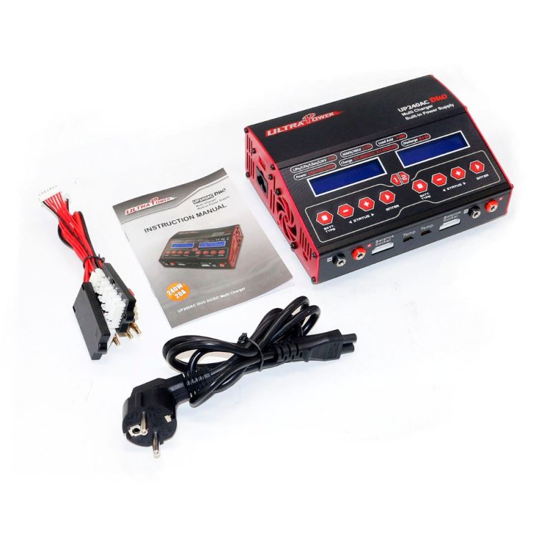 Ultra Power UP240AC Duo 240W 2CH AC/DC Dual Balance Charger Discharger LiPo LiFe NiMH Battery