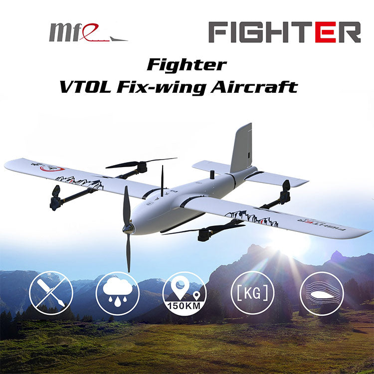 Makeflyeasy Fighter (VTOL Version) Aerial Survey Carrier Fix-wing UAV Aircraft Mapping VTOL