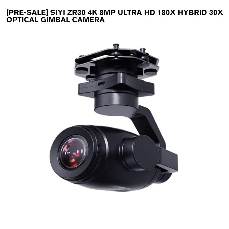 SIYI ZR30 4K 8MP Ultra HD 180X Hybrid 30X Optical Gimbal Camera with AI Smart Identify and Tracking 1/2.7" Sony Sensor HDR Starlight Night Vision 3-Axis Stabilizer UAV UGV USV Pod Payload for Drone Surveillance Inspection