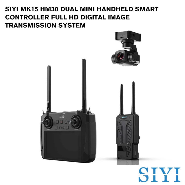SIYI MK15 HM30 DUAL Mini Handheld Smart Controller Full HD Digital Image Transmission System