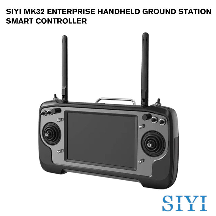 SIYI MK32E Enterprise Handheld Ground Station Smart Controller with 7 Inch HD High Brightness LCD Touchscreen Dual Full HD Digital Image Transmission 4G RAM 64G ROM Android OS for UAV UGV USV Long Range