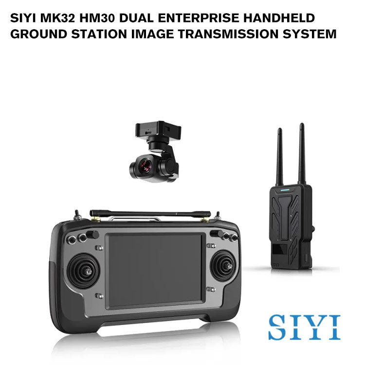 SIYI MK32 HM30 DUAL Enterprise Handheld Ground Station Image Transmission System with Dual Operator and Remote Control Relay Feature