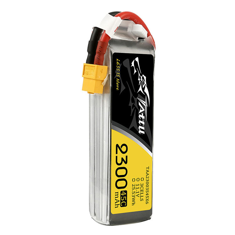 Tattu 2300mAh 45C 3S1P Lipo Battery Pack With XT60 Plug