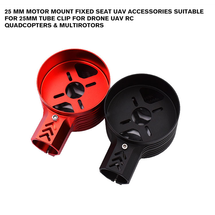 25 mm Motor Mount Fixed Seat UAV Accessories Suitable for 25mm Tube Clip for Drone UAV RC quadcopters & multirotors