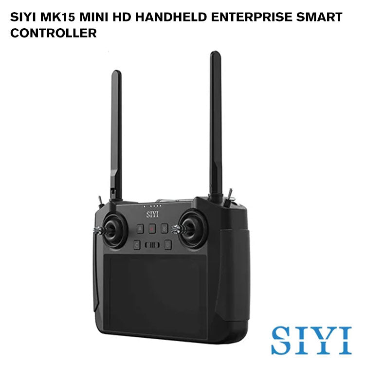 SIYI MK15 Mini HD Handheld Enterprise Smart Controller with 5.5 Inch LCD Touchscreen 1080p 60fps FPV 180ms Latency for UAV UGV 15KM CE FCC KC