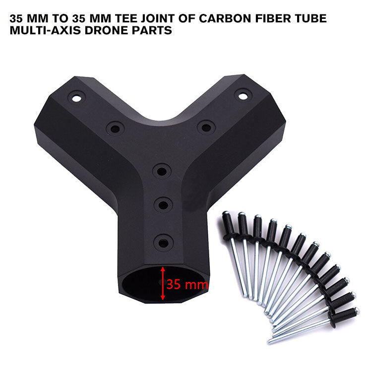 35 mm to 35 mm Tee Joint of carbon fiber tube Multi-axis Drone Parts