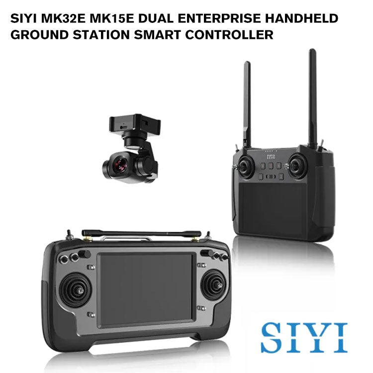 SIYI MK32E MK15E DUAL Enterprise Handheld Ground Station Smart Controller with Dual Operator and Remote Control Relay Feature