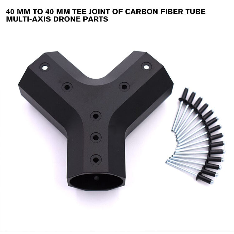 40 mm to 40 mm Tee Joint of carbon fiber tube Multi-axis Drone Parts
