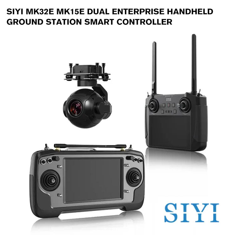 SIYI MK32E MK15E DUAL Enterprise Handheld Ground Station Smart Controller with Dual Operator and Remote Control Relay Feature