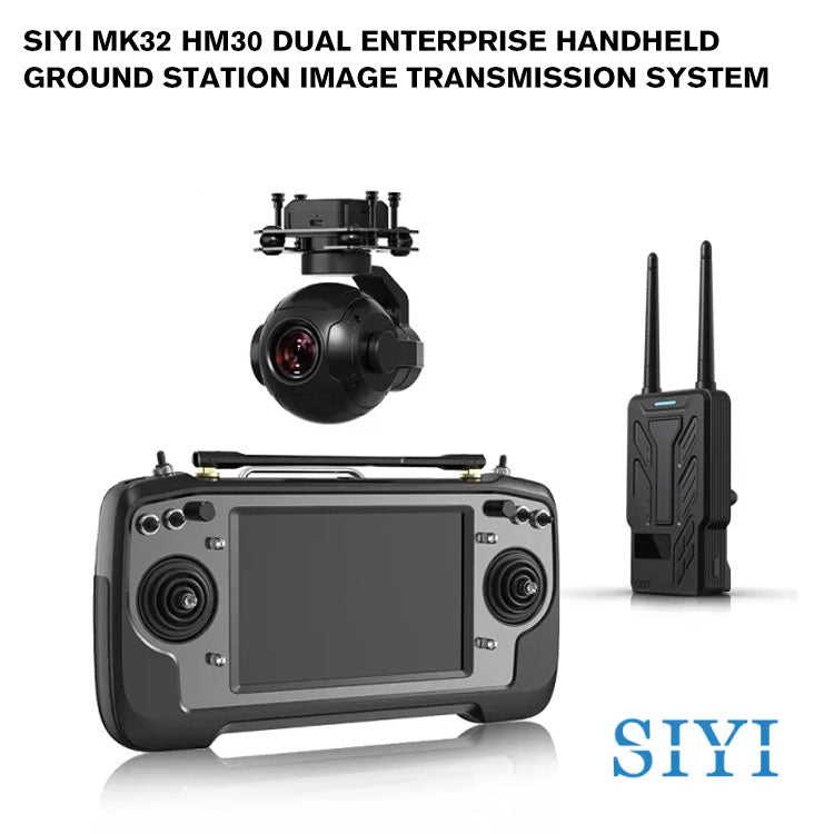 SIYI MK32 HM30 DUAL Enterprise Handheld Ground Station Image Transmission System with Dual Operator and Remote Control Relay Feature