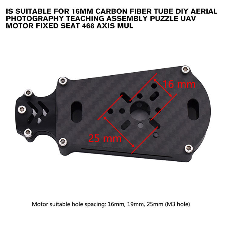 suitable for 16mm carbon fiber tube DIY aerial photography teaching assembly puzzle uav motor fixed seat 468 axis mul