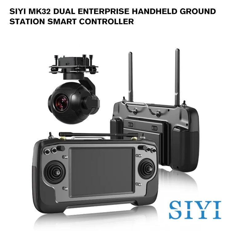 SIYI MK32 DUAL Enterprise Handheld Ground Station Smart Controller with Dual Operator and Remote Control Relay Feature