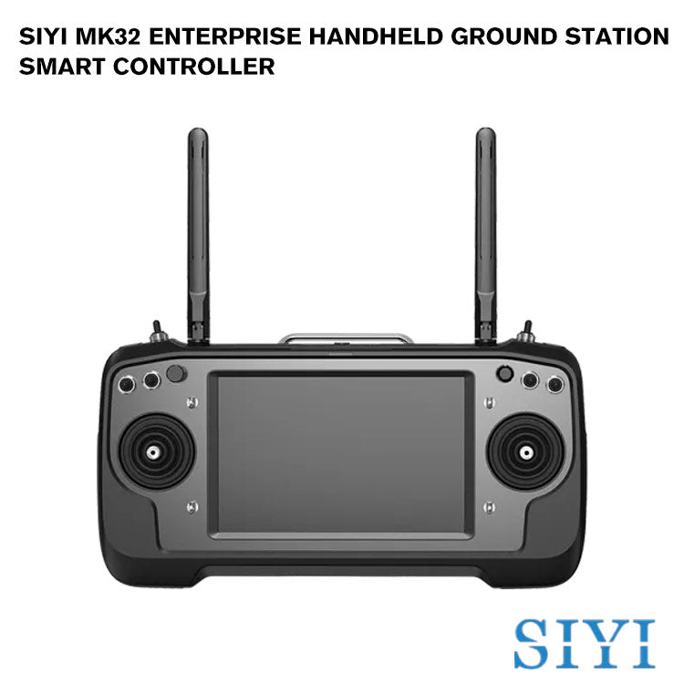 SIYI MK32 Enterprise Handheld Ground Station Smart Controller with 7 Inch HD High Brightness LCD Touchscreen Dual Full HD Digital Image Transmission 4G RAM 64G ROM Android OS for UAV UGV USV 15KM Range