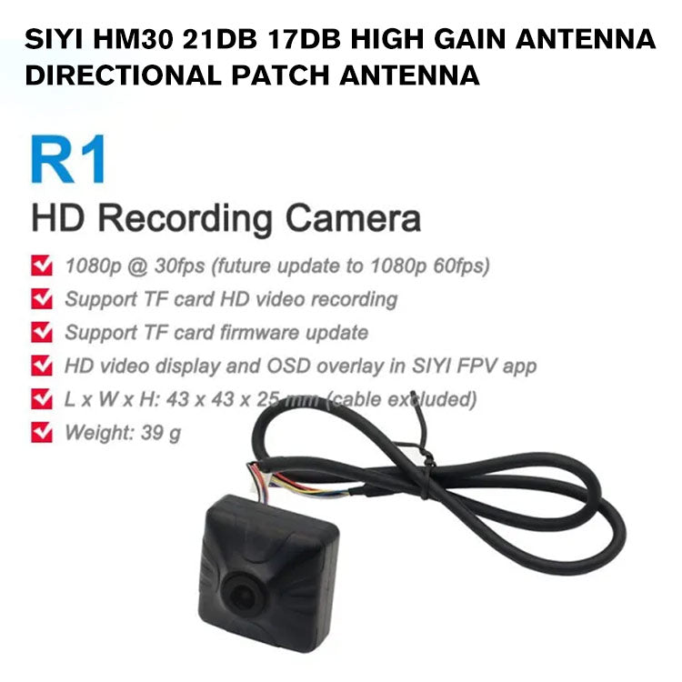 【stop production】SIYI R1 Recording Camera 1080p 30fps Fixed Focus Ethernet Port IP Camera Compatible with MK32 HM30 MK15 MK32E MK15E Air Unit