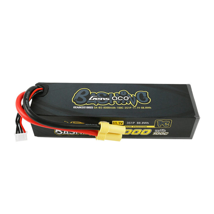 Gens Ace Bashing Pro 11.1V 100C 3S 8000mah Lipo Battery Pack With EC5 Plug For Arrma