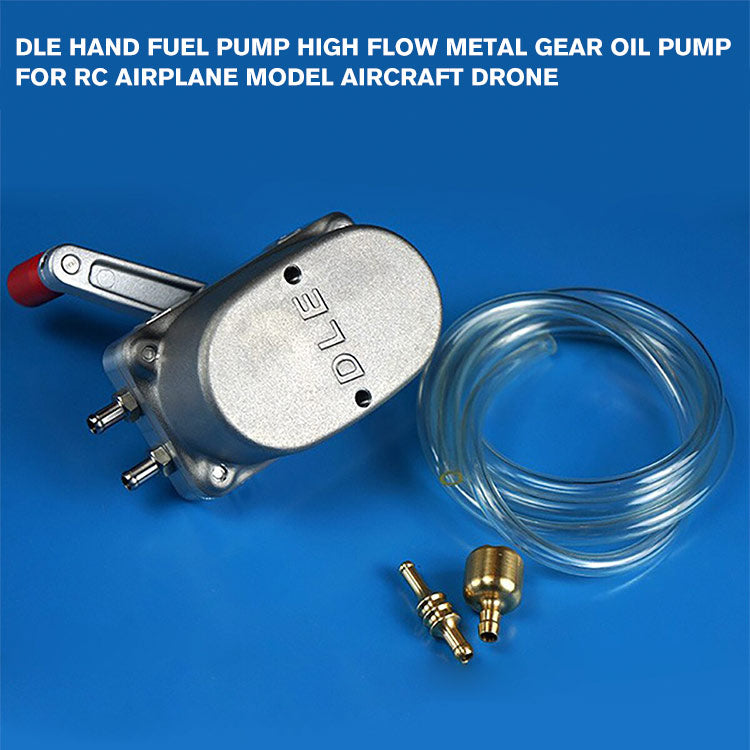 DLE Hand Fuel Pump High Flow Metal Gear Oil Pump for RC Airplane Model Aircraft Drone