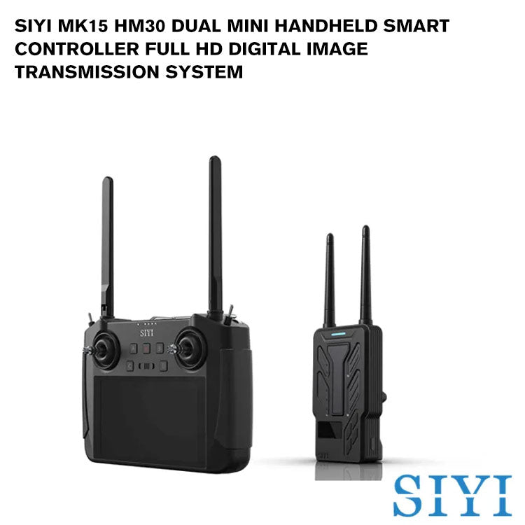 SIYI MK15 HM30 DUAL Mini Handheld Smart Controller Full HD Digital Image Transmission System with Dual Remote and Remote Control Relay Feature CE FCC KC