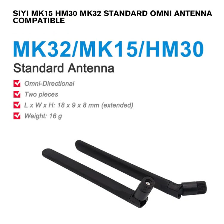 SIYI MK15 HM30 MK32 Standard Omni Antenna Compatible with MK15 MK32 Remote Controller HM30 Ground Unit and MK15 HM30 MK32 Air Unit