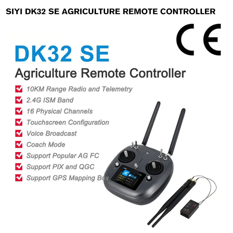 SIYI DK32 SE Agriculture Remote Controller with 2.8 Inch LCD Touchscreen Long Range Datalink 16 Channels 10KM