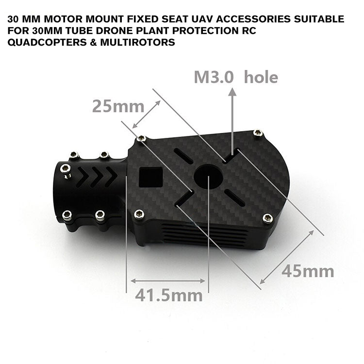 30 mm Motor Mount Fixed Seat UAV Accessories Suitable for 30mm Tube Drone Plant Protection RC quadcopters & multirotors