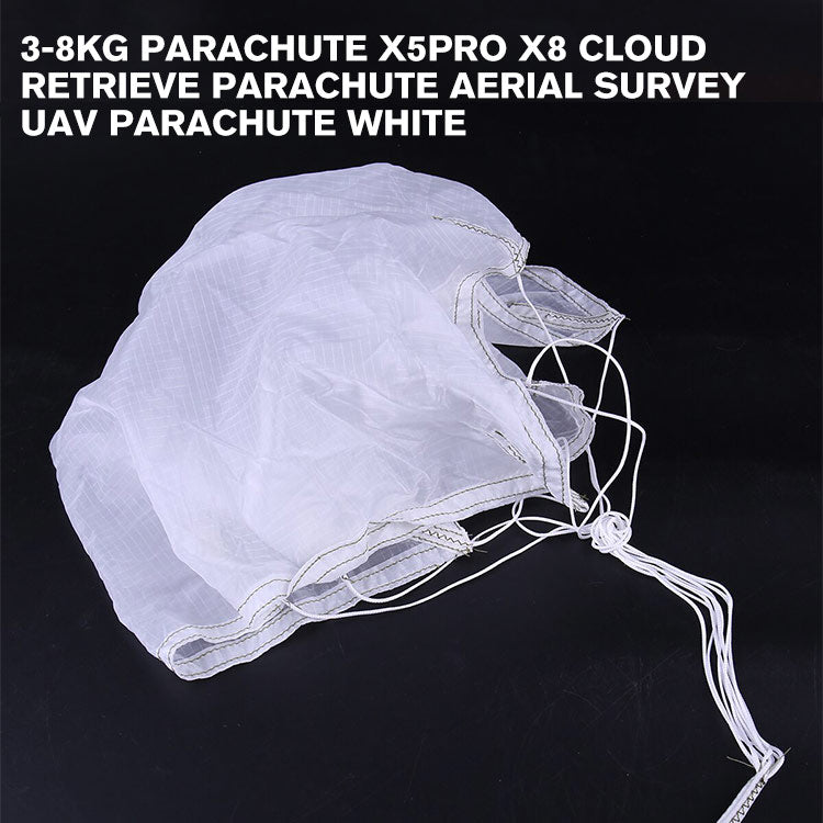 3-8kg Parachute X5PRO X8 Cloud Retrieve parachute Aerial Survey UAV Parachute White