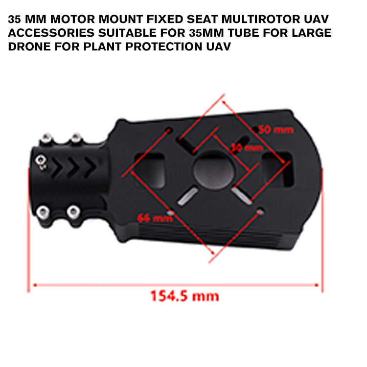 35 mm Motor Mount Fixed Seat Multirotor UAV Accessories Suitable for 35mm Tube for Large drone for Plant Protection UAV