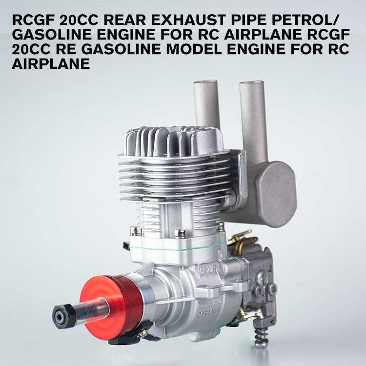 RCGF 20cc Rear Exhaust Pipe Petrol/Gasoline Engine for RC Airplane RCGF 20cc Re Gasoline Model Engine for RC Airplane