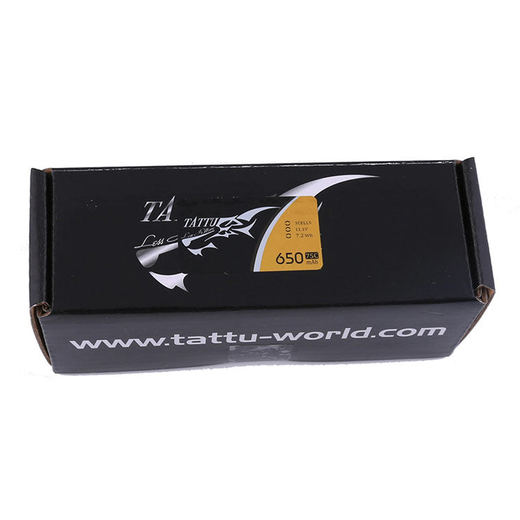 Tattu 3S1P 75C 11.1V 650mAh Lipo Battery Pack With XT30 Plug