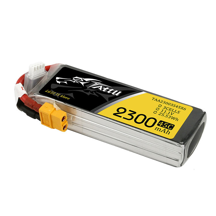 Tattu 2300mAh 45C 3S1P Lipo Battery Pack With XT60 Plug